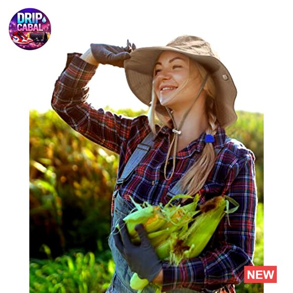 Waterproof Nylon Sun Hat UPF50+ Wide Brim Foldable Floppy Bucket Hat